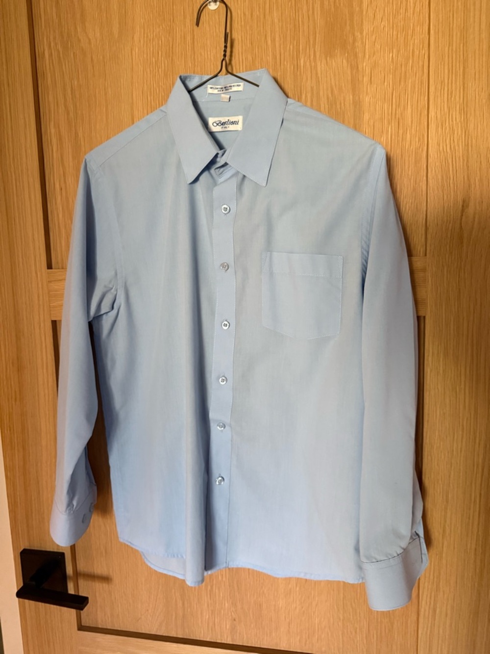 Boys' Light Blue Button-Down Dress Shirt